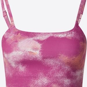 Pink and Purple Tie-Dye Set Tank Top And Leggins Size M Womans